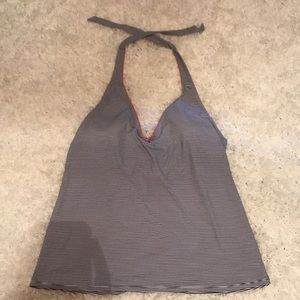 Striped tankini top